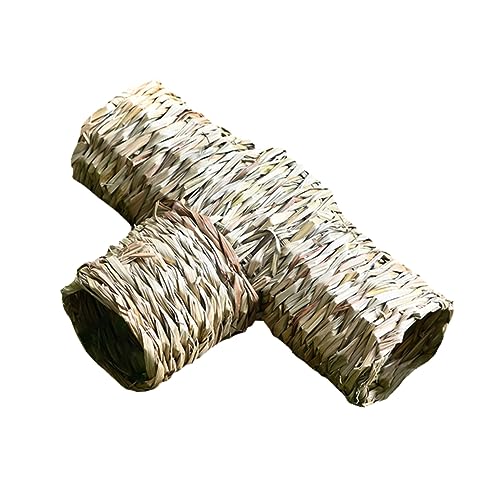 TOYANDONA 1Stück Hamsterspielzeug aus Naturmaterialien Rattan Tunnel für Hamster Rennmäuse und Ratten Nagerhaus für Bewegung Robust und Langlebig von TOYANDONA
