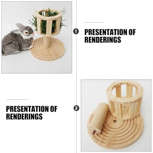 TOYANDONA 1Stück Holz Futterkrippe für Kaninchen und Meerschweinchen Multifunktionale Futterraufe mit Futternapf Langlebig und Abfallreduzierend für Kleintiere TOYANDONA 1Stück Holz Futterkrippe für Kaninchen und Meerschweinchen Multifunktionale Futterraufe mit Futternapf Langlebig und Abfallreduzierend für Kleintiere von TOYANDONA