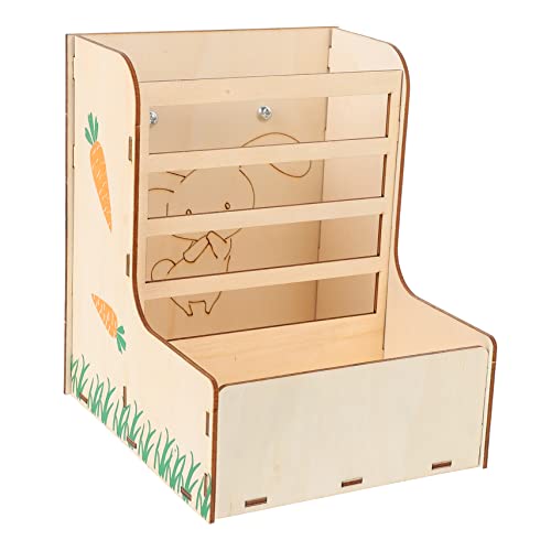 TOYANDONA 1Stück Holz Heu Feeder Für Kleintiere Futterstation Für Meerschweinchen Und Chinchillas Futterbox Zu Installieren Große Kapazität Sicher von TOYANDONA