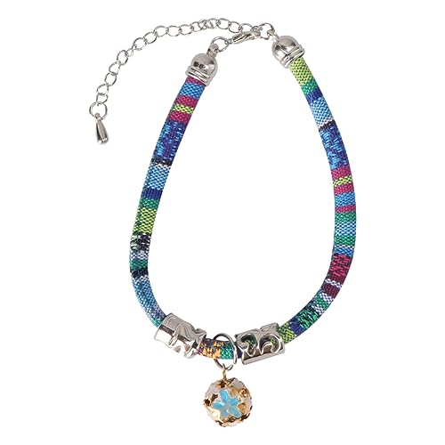 TOYANDONA 1Stück Katzenhalsband Ethnisches Design mit Glöckchen Verstellbares Haustierhalsband für Kätzchen Stilvolles Accessoire für Haustiere für Bequem und Sicher von TOYANDONA