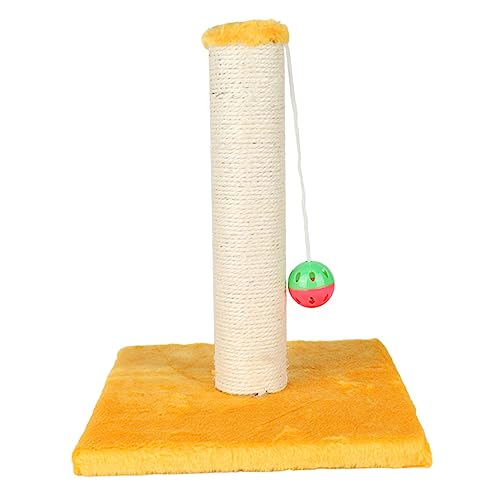 TOYANDONA 1Stück Katzenkratzer Für Kätzchen Kletterplattform Aus Robustem Sisal Gelb Als Kätzchen Kletterkarte Für Katzenzubehör von TOYANDONA