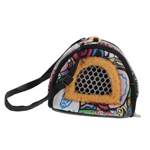 TOYANDONA 1Stück Kleintier Tragetasche Cartoon Haustiertasche für Hamster Ratten und Meerschweinchen Atmungsaktive Reisetasche mit Belüftung für Ausflüge und Reisen im Freien von TOYANDONA