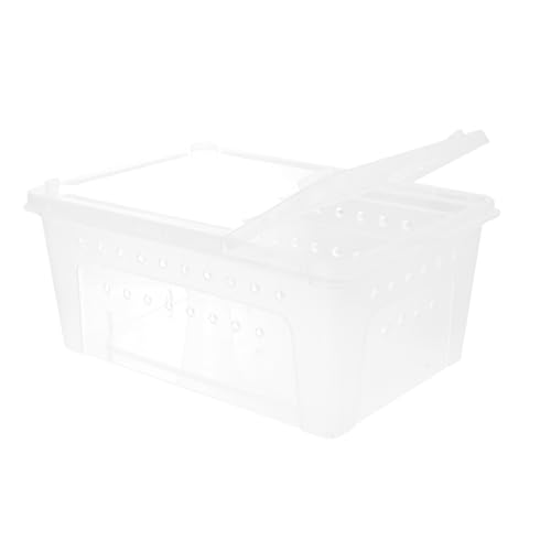 TOYANDONA Reptilien Fütterungsbox Transparente Kunststoff Zuchtbox Für Geckos Spinnen Insekten Und Stapelbar Mit Luftlöchern Für Optimale Belüftung Und Langlebige Nutzung TOYANDONA Reptilien Fütterungsbox Transparente Kunststoff Zuchtbox Für Geckos Spinnen Insekten Und Stapelbar Mit Luftlöchern Für Optimale Belüftung Und Langlebige Nutzung von TOYANDONA