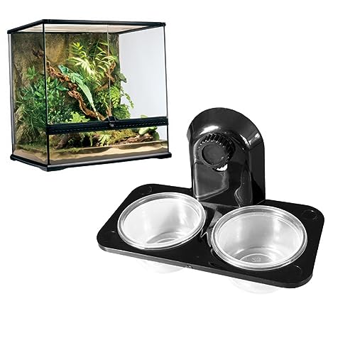 TOYANDONA 1Stück Reptilien Futter und Wassernapf aus Kunststoff Doppelschraubenmuster für Eidechsen Schildkröten Geckos Langlebig Transparent zu Reinigen Multifunktional TOYANDONA 1Stück Reptilien Futter und Wassernapf aus Kunststoff Doppelschraubenmuster für Eidechsen Schildkröten Geckos Langlebig Transparent zu Reinigen Multifunktional von TOYANDONA
