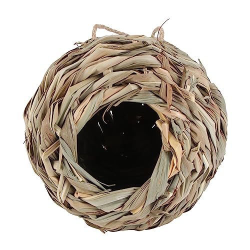TOYANDONA 1Stück Vogelhaus Aus Gewebtem Material Für Kleine Im Freien Hängendes Handgefertigt Natürliches Design Für Gemütliche Vogelbehausung TOYANDONA 1Stück Vogelhaus Aus Gewebtem Material Für Kleine Im Freien Hängendes Handgefertigt Natürliches Design Für Gemütliche Vogelbehausung von TOYANDONA