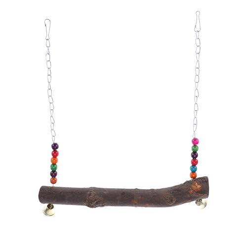 TOYANDONA 1Stück Vogelspielzeug Holzschaukel für Papageien mit Bunten Perlen Bissfestes für Wellensittiche und Andere Vögel Klettern und Trainieren TOYANDONA 1Stück Vogelspielzeug Holzschaukel für Papageien mit Bunten Perlen Bissfestes für Wellensittiche und Andere Vögel Klettern und Trainieren von TOYANDONA
