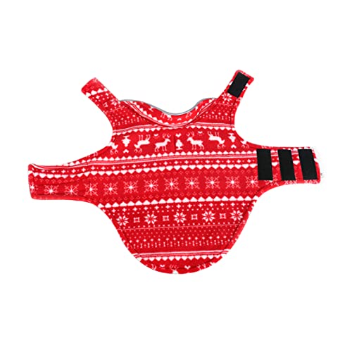 TOYANDONA 1Stück Weihnachtsoutfit Für Doppelseitiger Hundemantel Aus Hochwertigem Polar Fleece Bequem Und Warm Für Kleine Welpen Perfektes Für Weihnachten von TOYANDONA