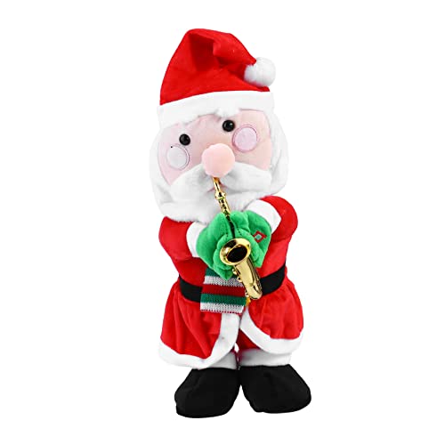 TOYANDONA 1stk Elektrisches Spielzeug Weihnachts-Dashboard-Spielzeug Weihnachtsmann Figur Spielzeug Tanzende Weihnachtsmannpuppe Geschenke Weihnachten Weihnachtsutensilien Kind Flanell von TOYANDONA