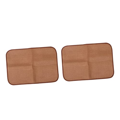 TOYANDONA 2 Stück Kühlmatte für Atmungsaktive Sommer Schlafmatte aus Stroh für Haustierbetten und Reisen Langlebig Kühl und Strapazierfähig TOYANDONA 2 Stück Kühlmatte für Atmungsaktive Sommer Schlafmatte aus Stroh für Haustierbetten und Reisen Langlebig Kühl und Strapazierfähig von TOYANDONA
