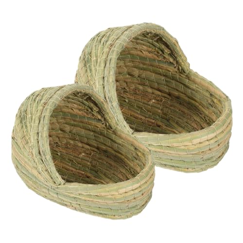 TOYANDONA 2 STÜCK Warmes Gewebtes Hühnernest aus Naturstroh Teiliges mit Kleinem und Mittlerem Schlafbett Komfortables Sicheres Legenest für Verschiedene Hühnergrößen Einfach zu Reinigen TOYANDONA 2 STÜCK Warmes Gewebtes Hühnernest aus Naturstroh Teiliges mit Kleinem und Mittlerem Schlafbett Komfortables Sicheres Legenest für Verschiedene Hühnergrößen Einfach zu Reinigen von TOYANDONA