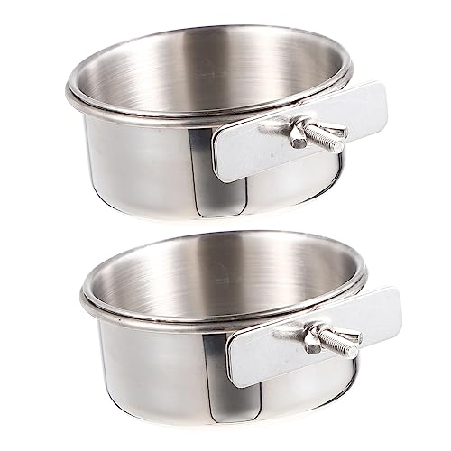 TOYANDONA 2 Sätze Edelstahl Vogelfutterbecher Fressnäpfe Für Papageien Futterspender Gericht Futternäpfe Für Papageien Papageienschale Papageifutter Silver Rostfreier Stahl TOYANDONA 2 Sätze Edelstahl Vogelfutterbecher Fressnäpfe Für Papageien Futterspender Gericht Futternäpfe Für Papageien Papageienschale Papageifutter Silver Rostfreier Stahl von TOYANDONA