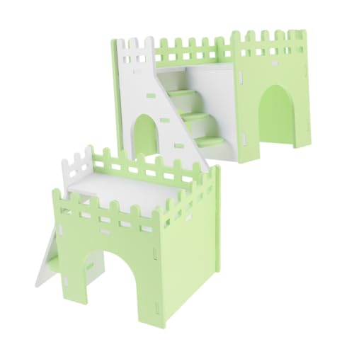 TOYANDONA 2 Sätze Hamster Versteck Haus PVC Nagerhaus mit Rampe Kleintier Rückzugsort für Hamster Meerschweinchen Chinchilla Squirrel Langlebig Sicher Komfortabel TOYANDONA 2 Sätze Hamster Versteck Haus PVC Nagerhaus mit Rampe Kleintier Rückzugsort für Hamster Meerschweinchen Chinchilla Squirrel Langlebig Sicher Komfortabel von TOYANDONA