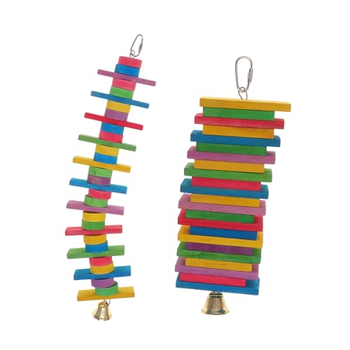 TOYANDONA 2 Stck Teiliges Papageien Kauspielzeug aus Bunte Bausteine Langlebig und Sicher Natürliches Zahnreinigungs für Vögel Geeignet für Wellensittiche und Papageien Zufällige Farbe TOYANDONA 2 Stck Teiliges Papageien Kauspielzeug aus Bunte Bausteine Langlebig und Sicher Natürliches Zahnreinigungs für Vögel Geeignet für Wellensittiche und Papageien Zufällige Farbe von TOYANDONA