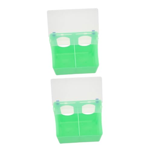 TOYANDONA 2 Stück Box Taubenfutterbox Taubentränke Wachtelfutterspender Keine Verschwendung Hühnerfutterspender PVC Taubenfütterungsmedizin Feste Halterung Taubenkäfig Taubenfutter von TOYANDONA