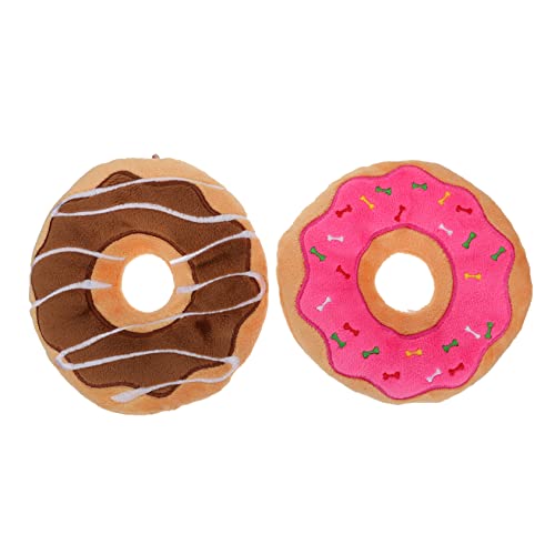 TOYANDONA 2 Stück Donut Plüschspielzeug Welpen Beißspielzeug Haustierspielzeug Welpen Beißspielzeug Welpenspielzeug Form Zähes Plüsch Quietschendes Hundespielzeug Haustier TOYANDONA 2 Stück Donut Plüschspielzeug Welpen Beißspielzeug Haustierspielzeug Welpen Beißspielzeug Welpenspielzeug Form Zähes Plüsch Quietschendes Hundespielzeug Haustier von TOYANDONA