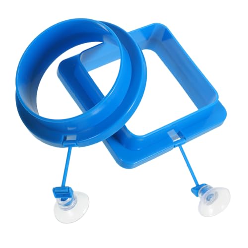 TOYANDONA 2 Stück Doppel Futterring für Aquarium Verstellbarer Schwimmender Fischfutterhalter Geeignet für Flockenfutter und Schwimmende Futtermittel Verhindert Futterverstreuung im von TOYANDONA