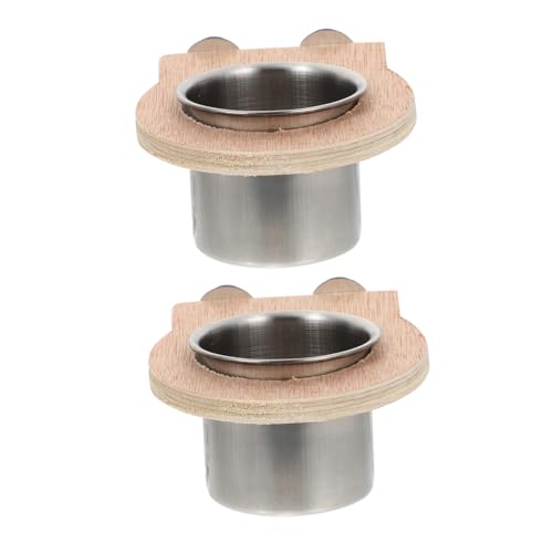 TOYANDONA 2 Stück Edelstahl Futter Wassernapf für Papageien und Vögel Großer Futterspender mit Aufhängung Geeignet für Wellensittiche Kaninchen Tauben Praktischer Napf für Käfig und TOYANDONA 2 Stück Edelstahl Futter Wassernapf für Papageien und Vögel Großer Futterspender mit Aufhängung Geeignet für Wellensittiche Kaninchen Tauben Praktischer Napf für Käfig und von TOYANDONA