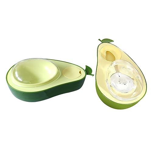 TOYANDONA 2 Stück Erhöhter Katzenfutterspender mit Wasserspender Teiliges Avocado Form Automatischer Futternapf aus Hochwertigem für Katzen Hunde und Kleintiere rutschfest und Geräuscharm TOYANDONA 2 Stück Erhöhter Katzenfutterspender mit Wasserspender Teiliges Avocado Form Automatischer Futternapf aus Hochwertigem für Katzen Hunde und Kleintiere rutschfest und Geräuscharm von TOYANDONA