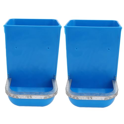 TOYANDONA 2 Stück Futterbox Für Kaninchen Meerschweinchen Vieh Eimer Füttern Heu Schwimmbad Hühnerfutter Stall Essen Zinn Hasenkäfig Coop Haustier-Pool Wurf Fütterung Trog Plastik von TOYANDONA