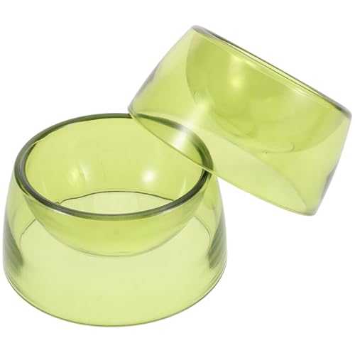 TOYANDONA 2 Stück Futternapf für Kleintiere Hamster Guinea Leichtgewichtige Futter Schüssel Futter Schüssel für Meerschweinchen Futterspender für Ratten Wasserschale p.s Light Green von TOYANDONA