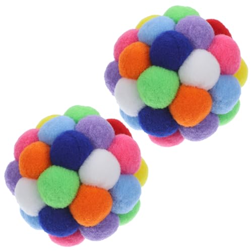 TOYANDONA 2 Stück Glockenball -Katzenspielzeug Hüpfball für Katzen Ball Katzenspielzeug Kätzchenspielzeug Ball mit Glockenkatze Katze Plüsch -Glockenkugel Polyester TOYANDONA 2 Stück Glockenball -Katzenspielzeug Hüpfball für Katzen Ball Katzenspielzeug Kätzchenspielzeug Ball mit Glockenkatze Katze Plüsch -Glockenkugel Polyester von TOYANDONA