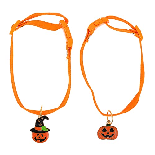 TOYANDONA 2 Stück Halloween Hundehalsband mit Kürbis und Geisteranhänger Leichtes Hautfreundliches Haustier für und Kleine Hunde Modisches Kostüm Zubehör für Party und Fest TOYANDONA 2 Stück Halloween Hundehalsband mit Kürbis und Geisteranhänger Leichtes Hautfreundliches Haustier für und Kleine Hunde Modisches Kostüm Zubehör für Party und Fest von TOYANDONA