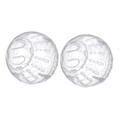TOYANDONA 2 Stück Hamster- Hamster Hamster zubehör Hamster Trainingsspielzeug Nagetier Übungsspielzeug Tier Rennmaus Rad Hamsterlaufspielzeug Plastik Transparent von TOYANDONA