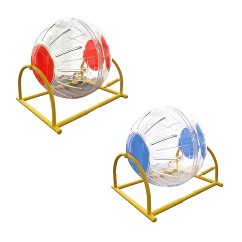TOYANDONA 2 Stück Hamster mit Halterung Bunter Laufball für Kleine Haustiere Übungsgerät für Hamster Rennmäuse und Zwerghamster Fördert Bewegung und Spaß TOYANDONA 2 Stück Hamster mit Halterung Bunter Laufball für Kleine Haustiere Übungsgerät für Hamster Rennmäuse und Zwerghamster Fördert Bewegung und Spaß von TOYANDONA