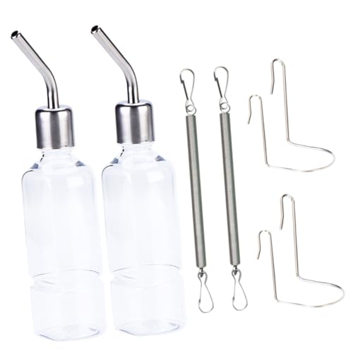 TOYANDONA 2 Stück Haustier-Wasserflasche mit Nagetier Hamster trinkflasche hasentrinkflaschen wasserkocher wasserspender Trinkflasche für Hamster Hängender Trinkbrunnen für Hamster Plastik von TOYANDONA