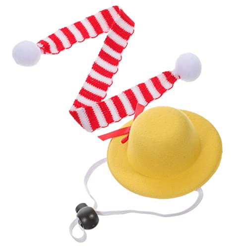 TOYANDONA Haustier Kopfbedeckungen Set 2 Stück Hund Katze Dekorative Hüte Schals Weihnachten Haustier Kostüme von TOYANDONA