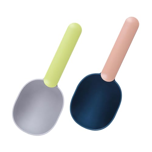 TOYANDONA 2stücke Hochwertiger Katzenshaufler Aus Strapazierfähigem Abs Grün Und Tragbarer Löffel Für Katzen Hundefutter Für Zuhause Und Unterwegs von TOYANDONA