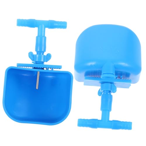 TOYANDONA 2 Stück Kaninchen-Wasserbrunnen Futterspender Käfig isoliert Haustier Wasserspender Hasen zubehör hasenzubehör kaninchenzubehör Kaninchen-Trinkgerät Trinkschalen Plastik Blue von TOYANDONA
