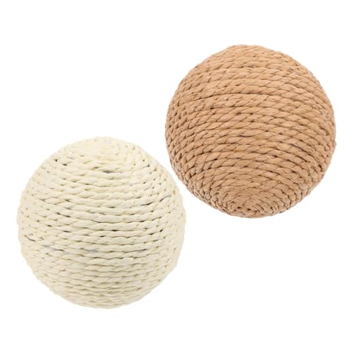 TOYANDONA 2 Stück Katze Sisalkugel Zum Necken Von Katzen Kätzchen Kratzt Katzenspielzeug Ball Kratzer Für Katze Haustier Kratzen Kratzbaum Für Katzenkugeln Groß Hanfseil TOYANDONA 2 Stück Katze Sisalkugel Zum Necken Von Katzen Kätzchen Kratzt Katzenspielzeug Ball Kratzer Für Katze Haustier Kratzen Kratzbaum Für Katzenkugeln Groß Hanfseil von TOYANDONA