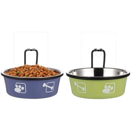 TOYANDONA 2 Stück Katzen- und Hundenapfständer katzenfutter schüssel Futterschale für Katzen drinnen Futterspender Heben Fütterung erhöhte Katzennäpfe Wassernapf für Hundehütte zum Aufhängen von TOYANDONA