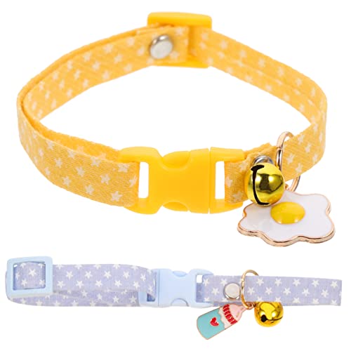 TOYANDONA 2 Stück Katzenhalsband Anhänger Katzenglocke Dekoratives Haustierhalsband Kätzchen Verstellbares Haustierhalsband Dekorglocken Süßes Kleines Katzenhalsband TOYANDONA 2 Stück Katzenhalsband Anhänger Katzenglocke Dekoratives Haustierhalsband Kätzchen Verstellbares Haustierhalsband Dekorglocken Süßes Kleines Katzenhalsband von TOYANDONA