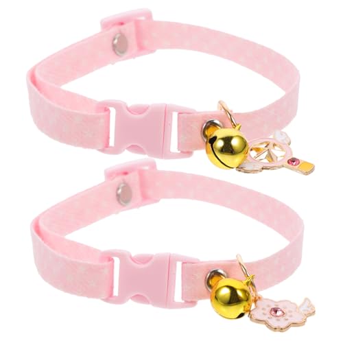 TOYANDONA 2 Stück Katzenhalsband Anhängerglocken Weich Beruhigend Für Katzen Süßes Kätzchenhalsband Katzenglockenhalsband Hübsches Kleines Katzenhalsband Anhänger Verstellbares TOYANDONA 2 Stück Katzenhalsband Anhängerglocken Weich Beruhigend Für Katzen Süßes Kätzchenhalsband Katzenglockenhalsband Hübsches Kleines Katzenhalsband Anhänger Verstellbares von TOYANDONA