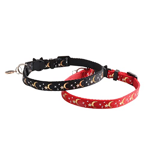 TOYANDONA 2 Stück Katzenhalsband Mit Tags Katzenzubehör Weiche Katzen Abreißanhänger Kleine Anhänger Für Katzen Katzenhalsband Kätzchenpflege Haustierhalsband Katzenmondhalsbänder TOYANDONA 2 Stück Katzenhalsband Mit Tags Katzenzubehör Weiche Katzen Abreißanhänger Kleine Anhänger Für Katzen Katzenhalsband Kätzchenpflege Haustierhalsband Katzenmondhalsbänder von TOYANDONA