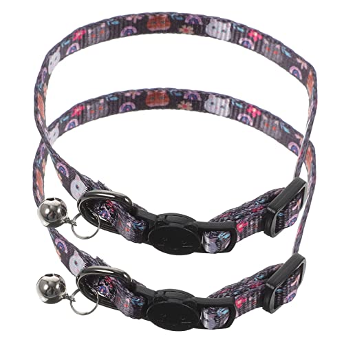 TOYANDONA 2 Stück Katzenhalsband mit Glöckchen Verstellbares Sicherheits Halsband für Kätzchen Niedliches Design für Kleine Haustiere TOYANDONA 2 Stück Katzenhalsband mit Glöckchen Verstellbares Sicherheits Halsband für Kätzchen Niedliches Design für Kleine Haustiere von TOYANDONA