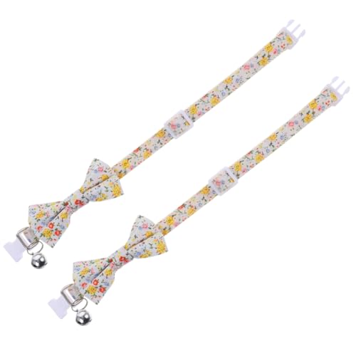 TOYANDONA 2 Stück Katzenkragen Mit Glocke Katzenhalsband Katzenhalsbänder Mit Schleifen Weicher Katzenkragen Für Kätzchen Bowtie Kragen Kätzchenkragen Polyester-Nylon TOYANDONA 2 Stück Katzenkragen Mit Glocke Katzenhalsband Katzenhalsbänder Mit Schleifen Weicher Katzenkragen Für Kätzchen Bowtie Kragen Kätzchenkragen Polyester-Nylon von TOYANDONA