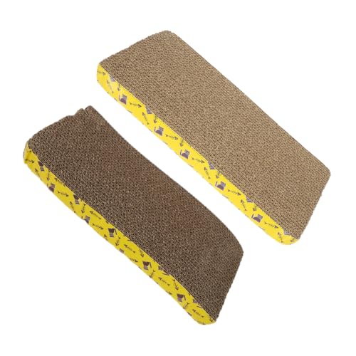 TOYANDONA 2stücke Katzenkratzbrett Aus Wellpappe Multifunktionale Kratzmatte Für Katzen Zum Spielen Krallenwetzen Und Ausruhen Langlebiges Sicheres Spielzeug Für Ihre Katze von TOYANDONA