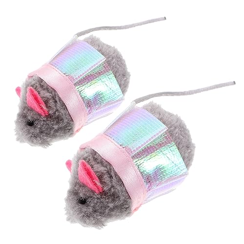 TOYANDONA 2 Stück Katzenminze Katzenmaus Katzenmäuse Für Hauskatzen Teaser – Katzen Bereicherungsspielzeug Katzenminze Katzenminze Mäuse Kätzchen Automatisiertes von TOYANDONA