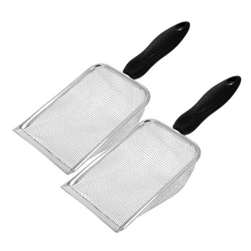 TOYANDONA 2 Stück Katzenstrauder Schaufel Magische Wurfschaufel Streuschaufel Aus Edelstahl Schaufel Für Katzenstreu Feinmaschige Streuschaufel Metallstreu Scoop Black Rostfreier Stahl TOYANDONA 2 Stück Katzenstrauder Schaufel Magische Wurfschaufel Streuschaufel Aus Edelstahl Schaufel Für Katzenstreu Feinmaschige Streuschaufel Metallstreu Scoop Black Rostfreier Stahl von TOYANDONA