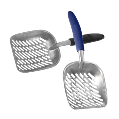 TOYANDONA 2 Stück Katzenstreu Schaufel aus Aluminiumlegierung mit Breiten Löchern Ergonomisch Geformt Schnelles für Katzenstreuarten Langlebiger Litter Cleaner für Einfache TOYANDONA 2 Stück Katzenstreu Schaufel aus Aluminiumlegierung mit Breiten Löchern Ergonomisch Geformt Schnelles für Katzenstreuarten Langlebiger Litter Cleaner für Einfache von TOYANDONA