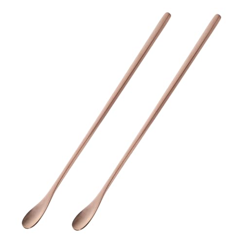TOYANDONA 2 Stück Kleiner Futterlöffel Für Tiere Reptil Schildkröte Gecko Füttern Scoop Wasser Schlange Futterspender Mini Winzig Fütterung Essen Haustiere Rostfreier Stahl Golden von TOYANDONA