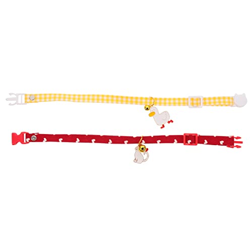 TOYANDONA 2 Stück Kragenanhänger Katzenkragen mit Glocken für Katze und für Katzenzubehör süßes Katzenhalsband für Haustiere Baumwolle Polyester TOYANDONA 2 Stück Kragenanhänger Katzenkragen mit Glocken für Katze und für Katzenzubehör süßes Katzenhalsband für Haustiere Baumwolle Polyester von TOYANDONA