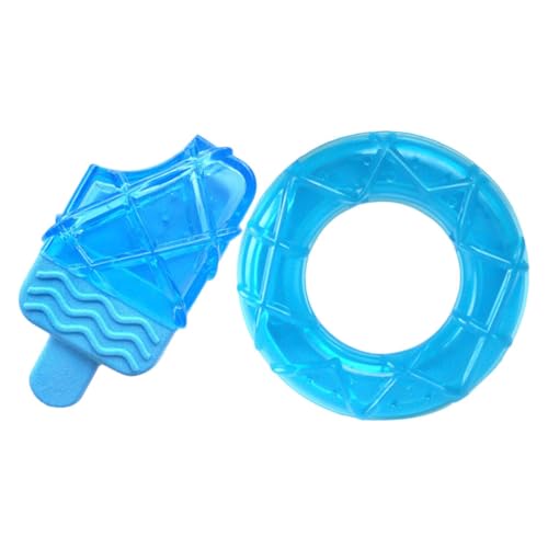 TOYANDONA 2 Stück Kühlspielzeug für Hunde Cool klein Hundespielzeug für Zahnpflege bei Hunden Einfrierbarer für Hunde Gefrierbares Beißspielzeug für Haustiere Sky-Blue von TOYANDONA