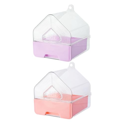 TOYANDONA 2 Stück Multifunktionale Hängende Badewanne für Kleine Wellensittiche und Nymphensittiche für Käfig Zubehör TOYANDONA 2 Stück Multifunktionale Hängende Badewanne für Kleine Wellensittiche und Nymphensittiche für Käfig Zubehör von TOYANDONA