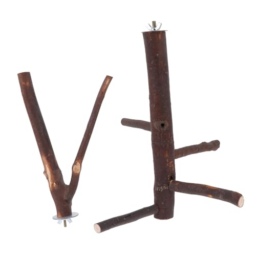 TOYANDONA 2stücke Papageien-spielständer Aus Holz Vogelständer Mit Stehenden Sticks Und Schleifen Klaue Stangen Für Papageien Und Vögel Pet Spielzeug Zum Kauen Und Spielen TOYANDONA 2stücke Papageien-spielständer Aus Holz Vogelständer Mit Stehenden Sticks Und Schleifen Klaue Stangen Für Papageien Und Vögel Pet Spielzeug Zum Kauen Und Spielen von TOYANDONA
