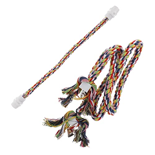 TOYANDONA 2 Stück Papagei Seil Stand groß LED Seile vogelspielzeug für Ziervögel Papagei spielt Papageienkletterspielzeug Vogel Seil Barsch Baumwollseil TOYANDONA 2 Stück Papagei Seil Stand groß LED Seile vogelspielzeug für Ziervögel Papagei spielt Papageienkletterspielzeug Vogel Seil Barsch Baumwollseil von TOYANDONA