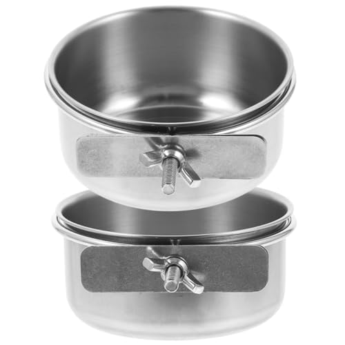 TOYANDONA 2 Stück Papageien Futter und Wassernapf aus mit Sicherer Befestigung für Vogelkäfige Langlebig und Leicht zu Reinigen für Fütterung von Vögeln TOYANDONA 2 Stück Papageien Futter und Wassernapf aus mit Sicherer Befestigung für Vogelkäfige Langlebig und Leicht zu Reinigen für Fütterung von Vögeln von TOYANDONA